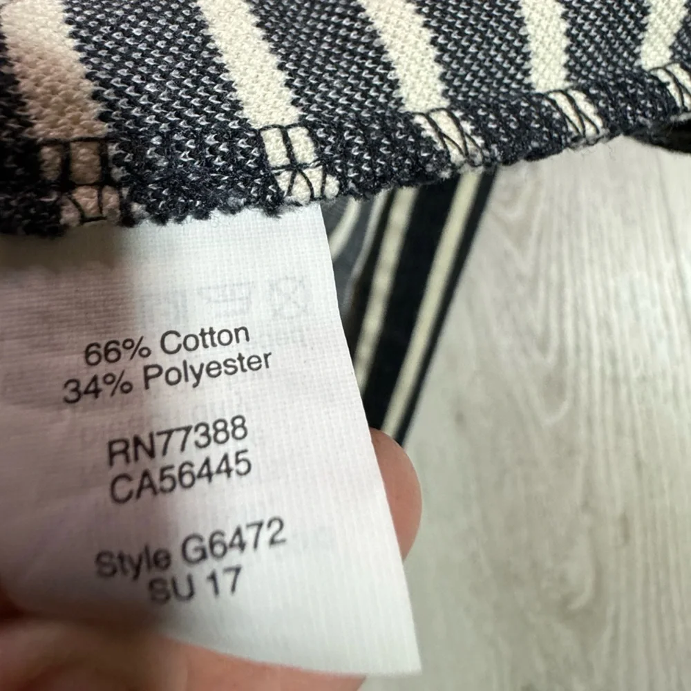 Madewell Mimi Stripe Off the Shoulder Minidress, Black and White Stripe, Size S - Picture 5 of 8